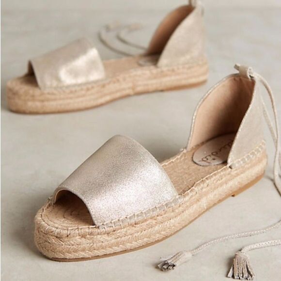 Splendid | Edna Metallic Leather Espadrilles - Picture 5 of 11